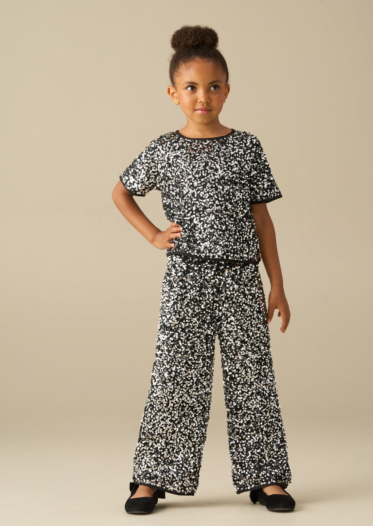 Leona Silver Sequin Trousers