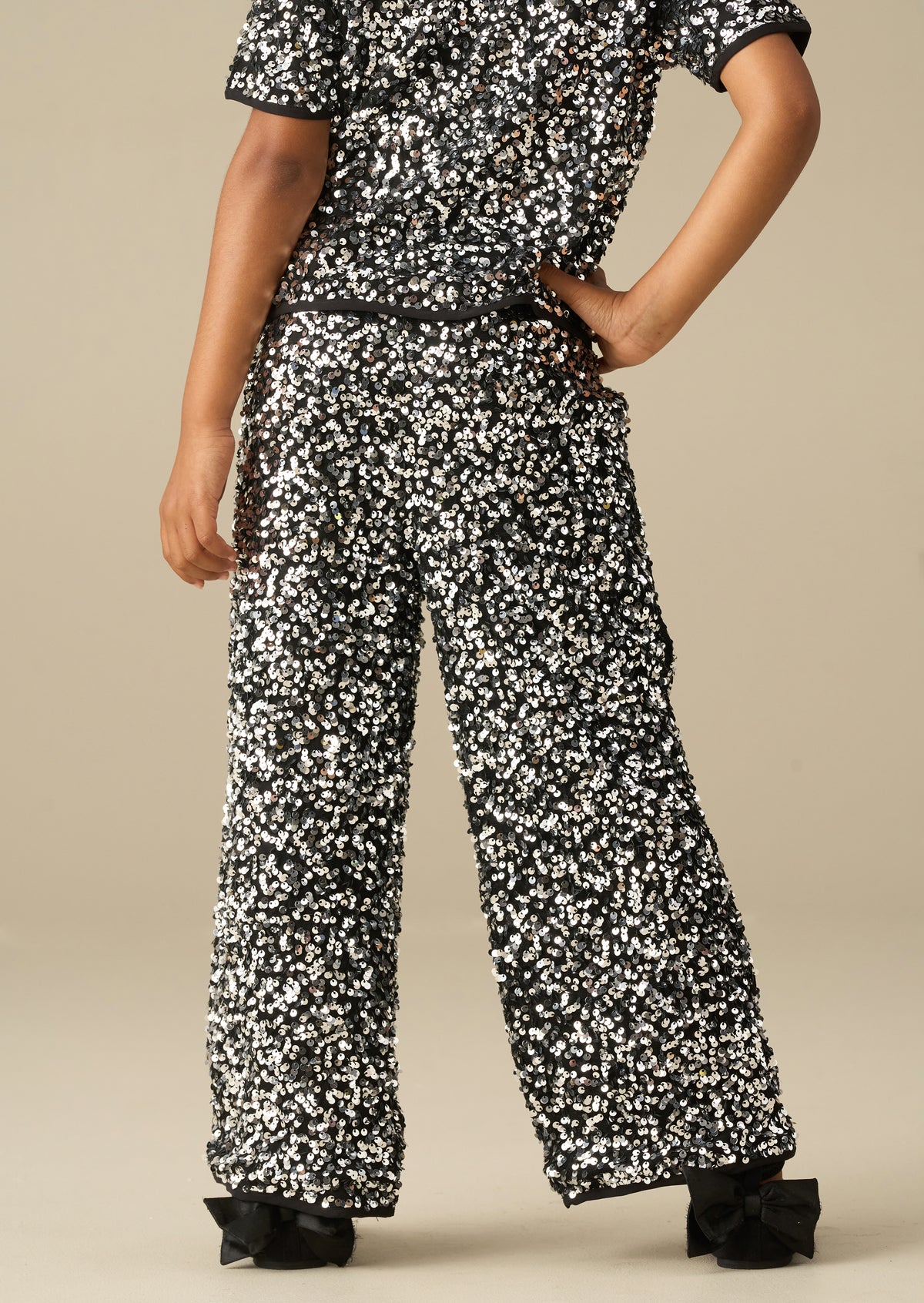 Leona Silver Sequin Trousers
