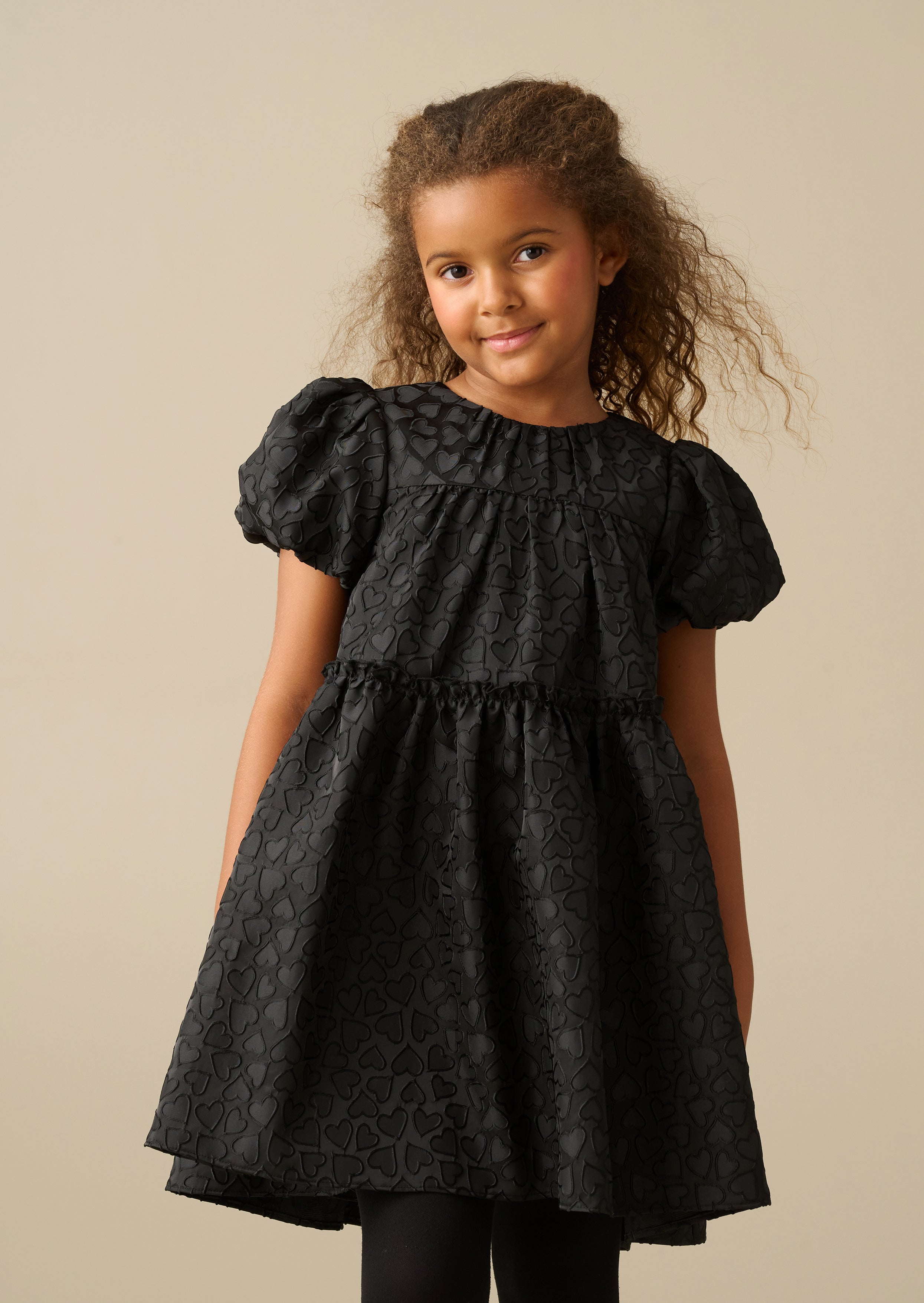 Emily Heart Jacquard Dress