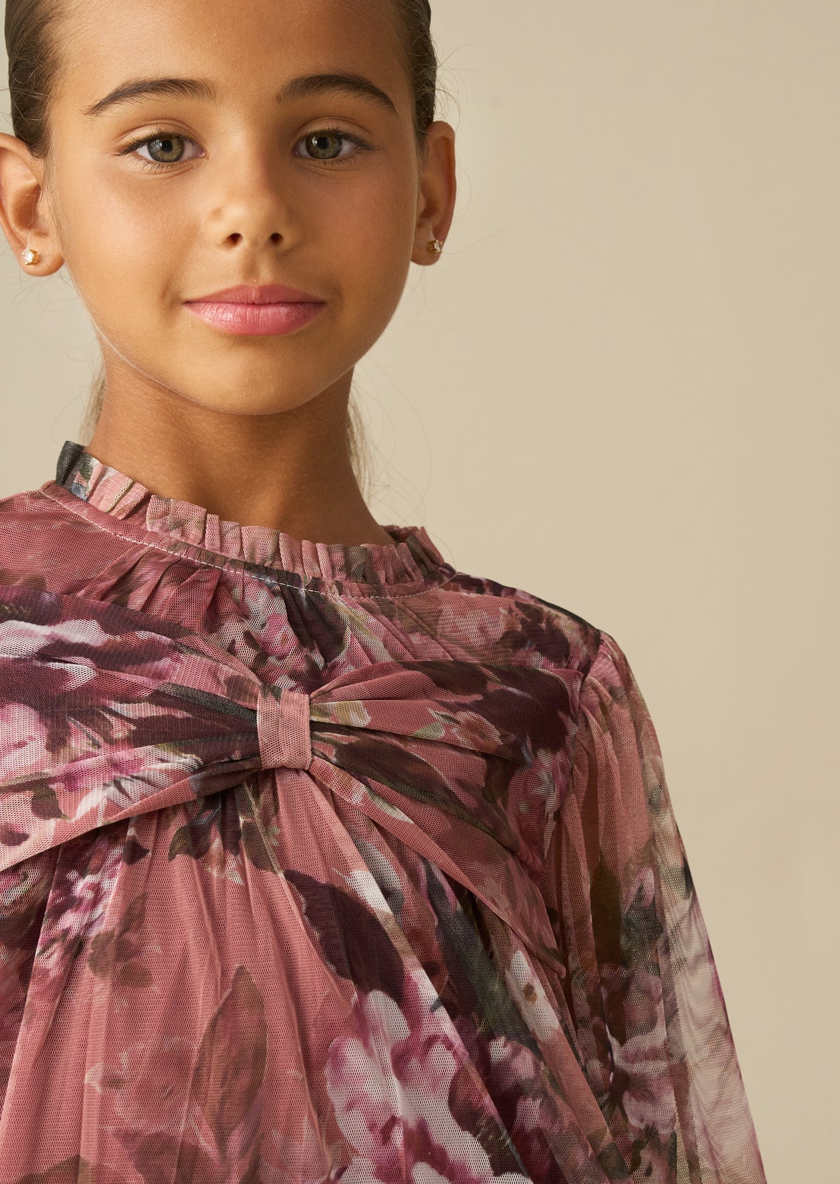 Leia Floral Mesh Dress