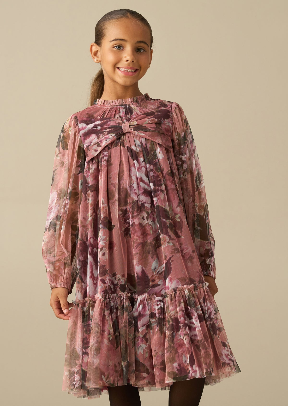 Leia-Blumennetzkleid
