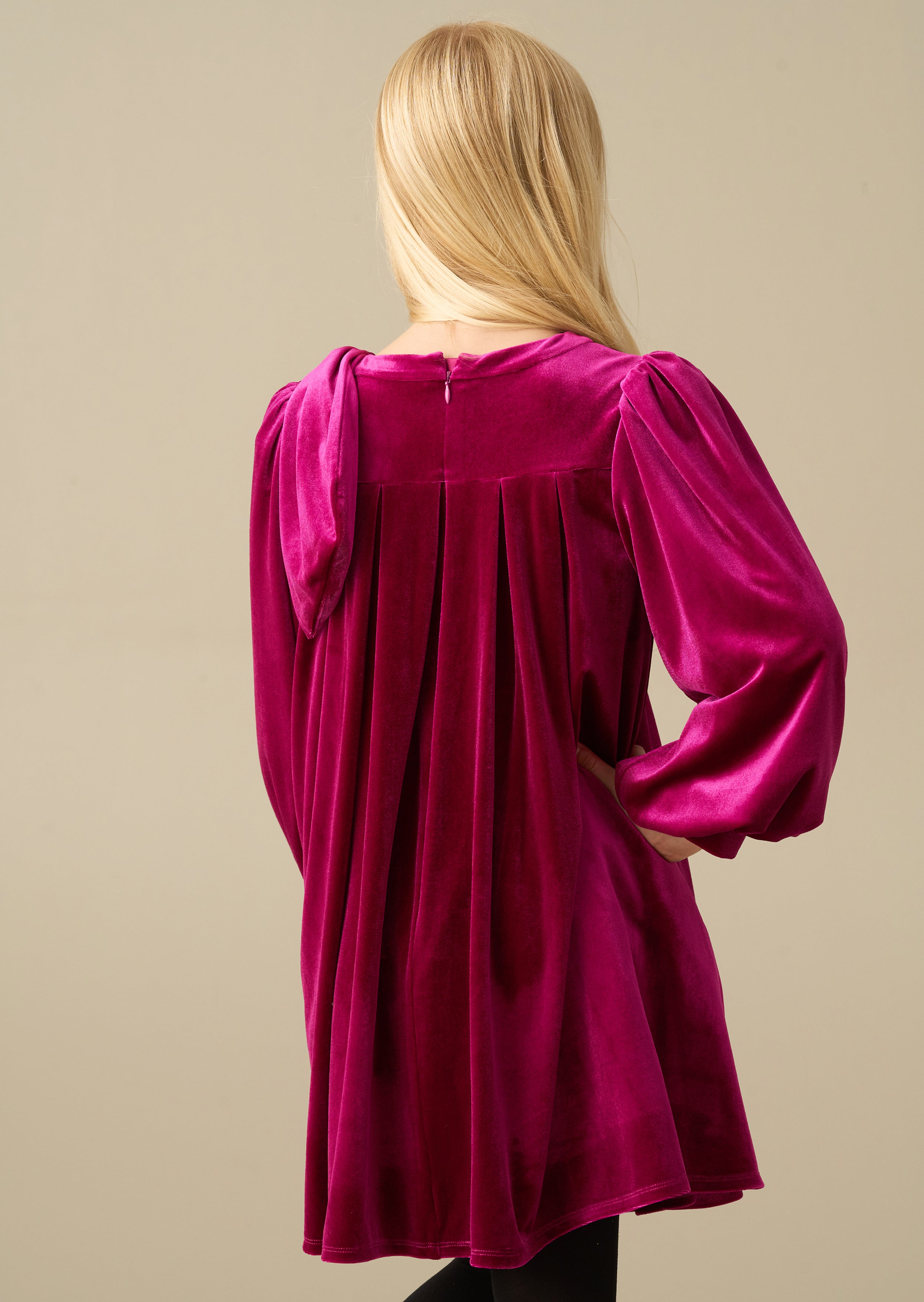 Abito svasato Felicity oversize con fiocco maxi