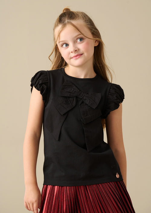 Bonnie Puff Sleeve Bow Top