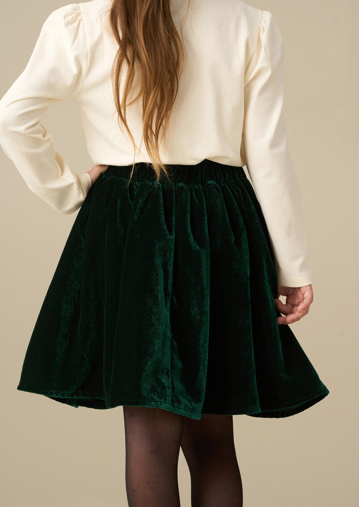 Chloe Velvet Bow Skirt