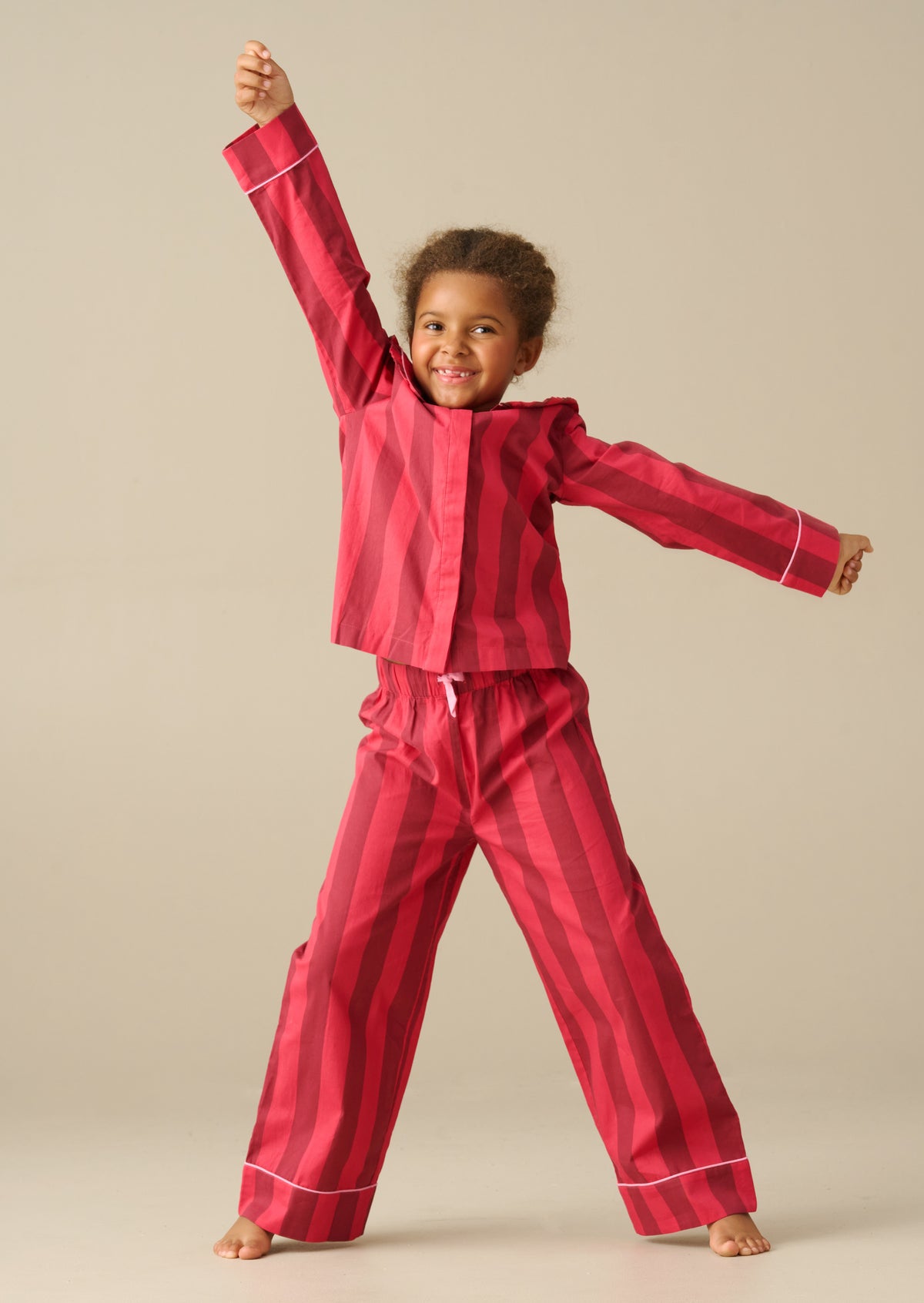 Clara Stripe Frill Collar PJ's