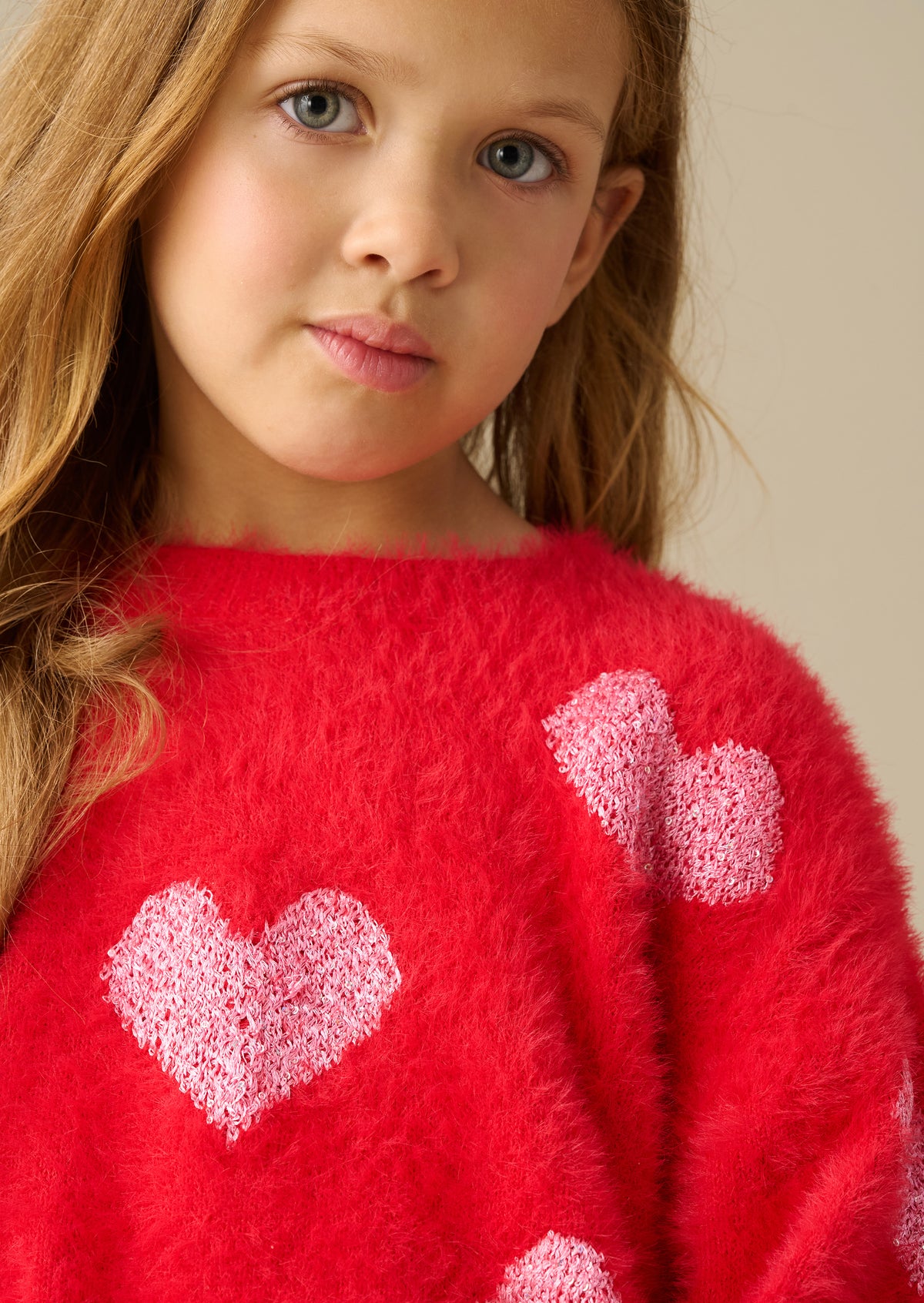 Skyla Red Heart Jumper