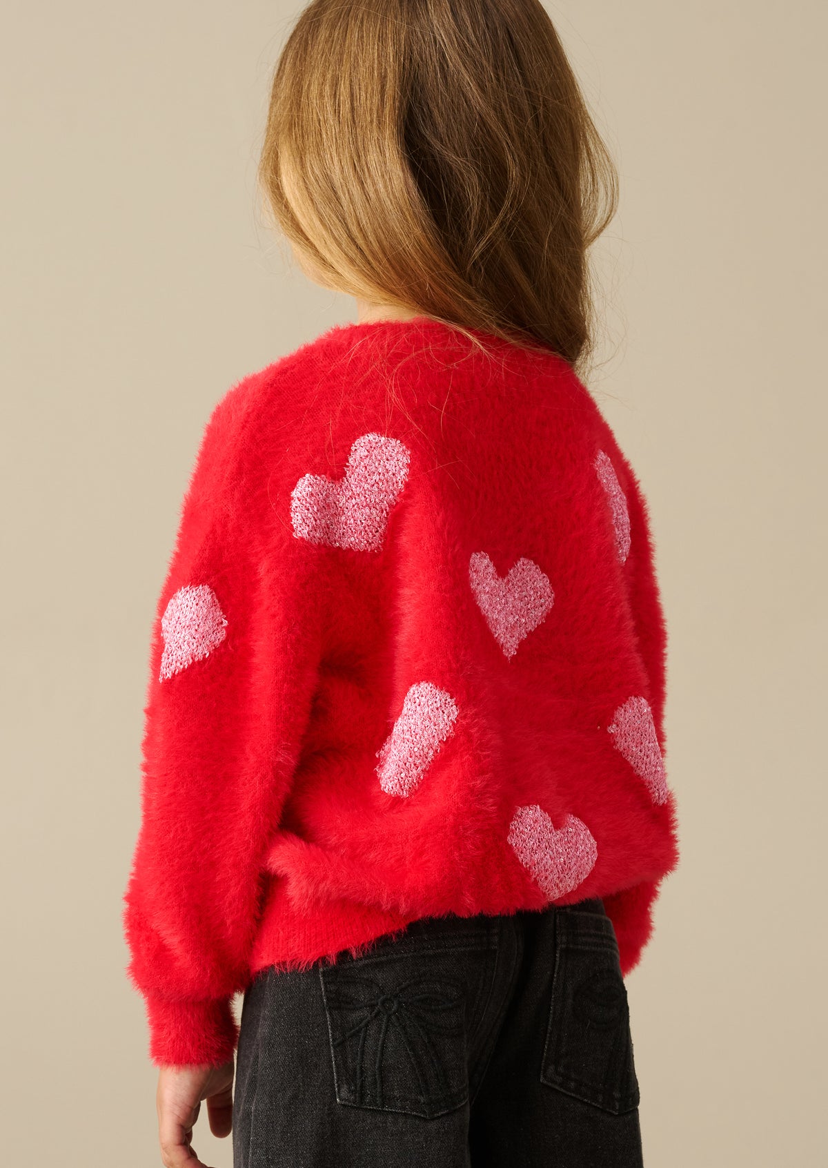 Skyla Red Heart Jumper