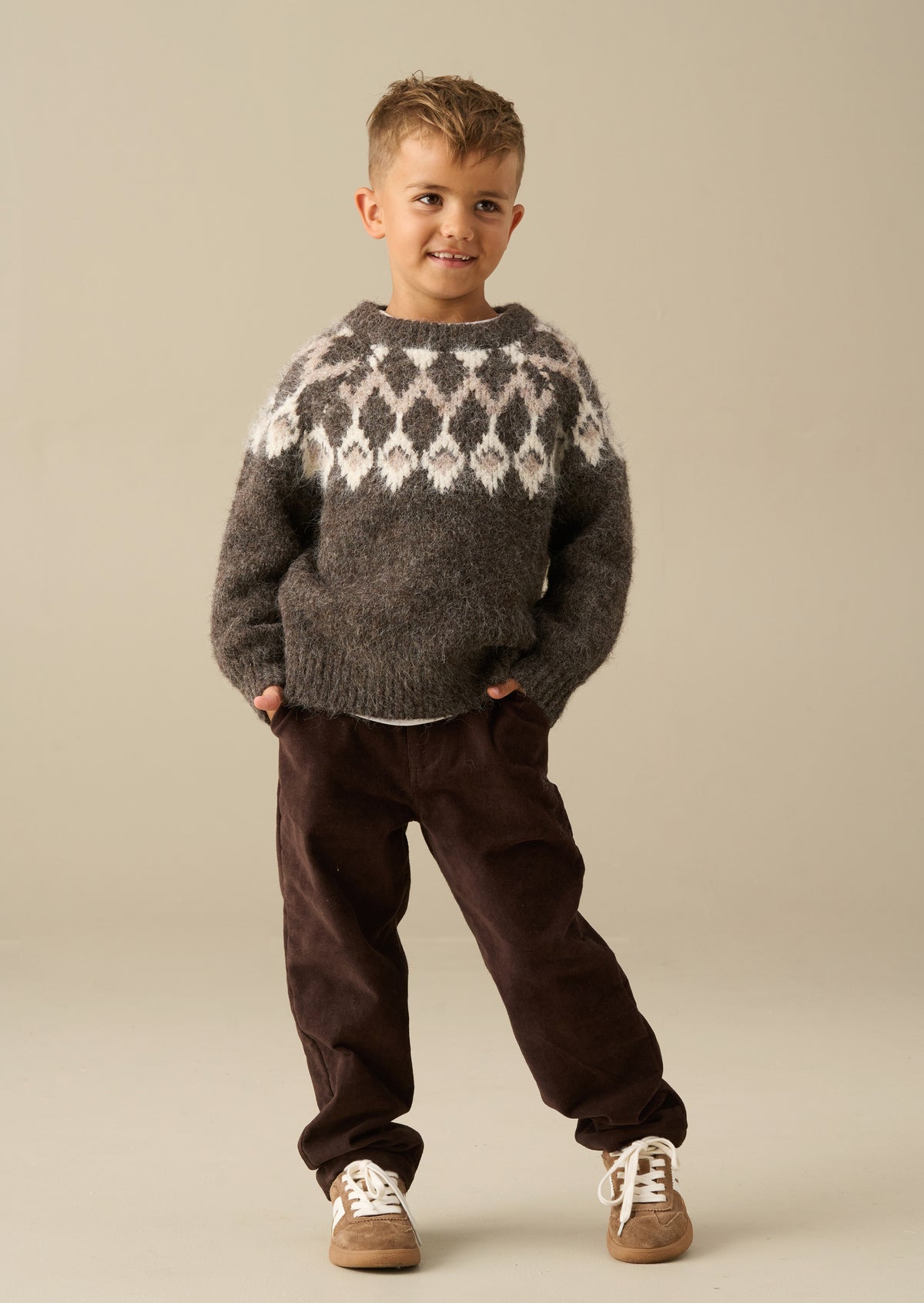 Jersey de punto Fairisle para toda la familia Charlie Chocolate