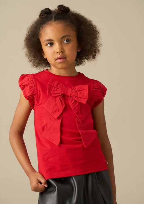 Bonnie Puff Sleeve Bow Top