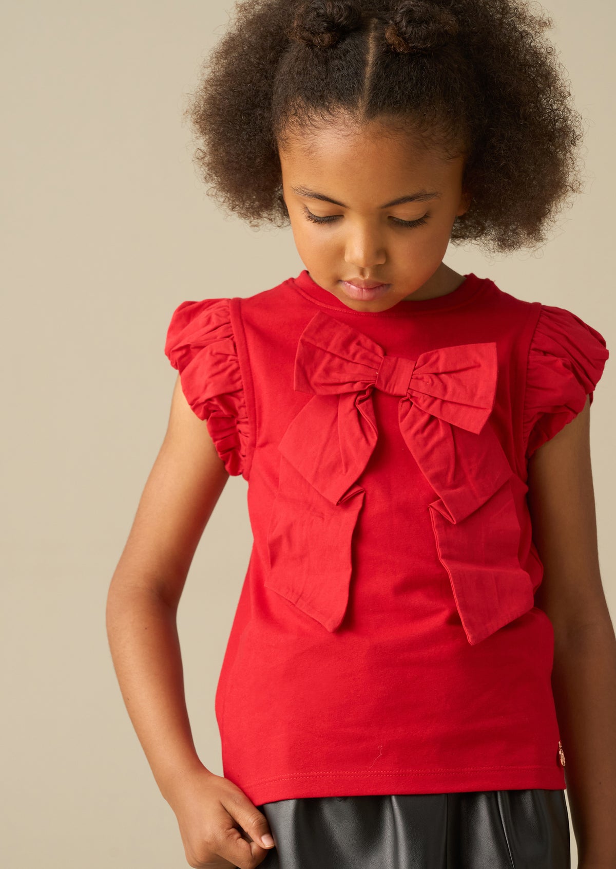 Bonnie Puff Sleeve Bow Top