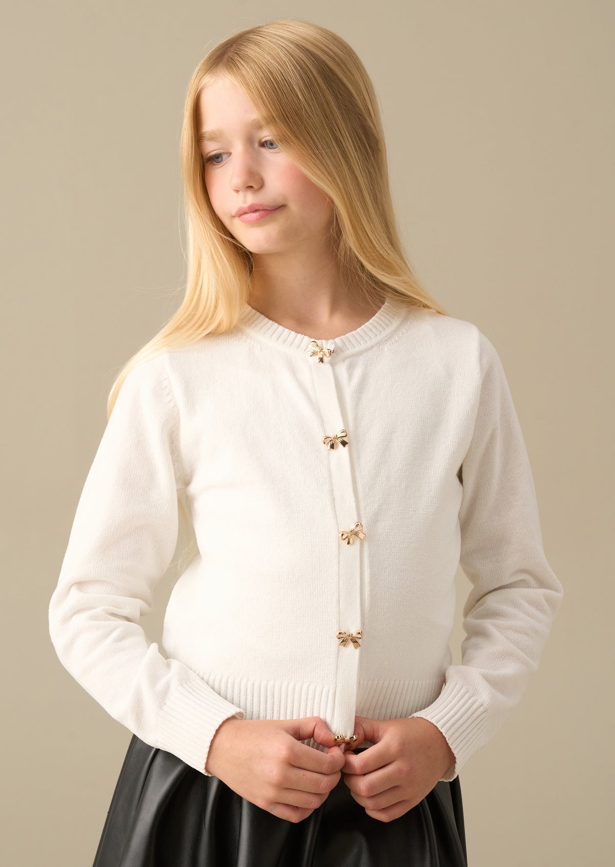 Lamaya Bow Knitted Cardigan