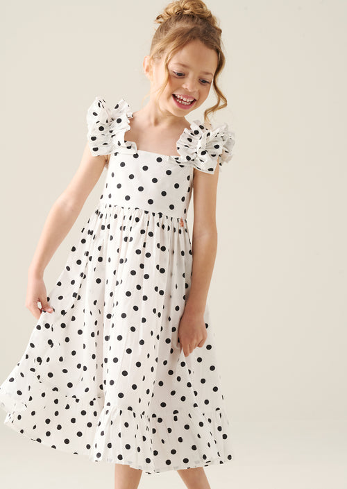 Robe à pois ambre