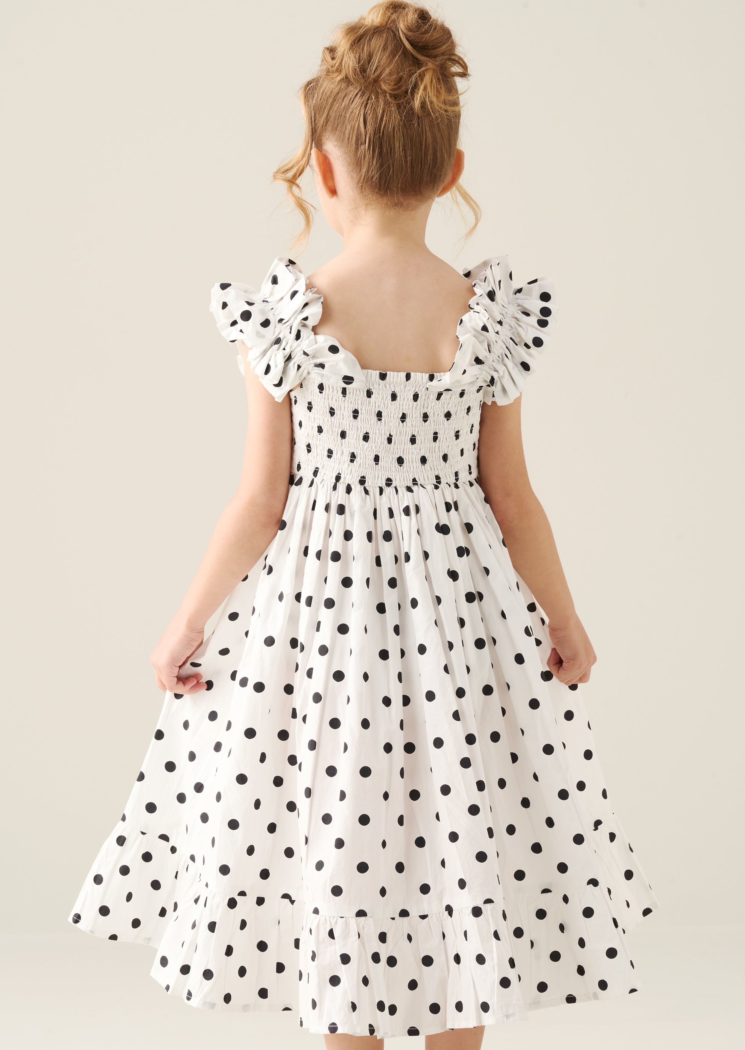 Robe à pois ambre
