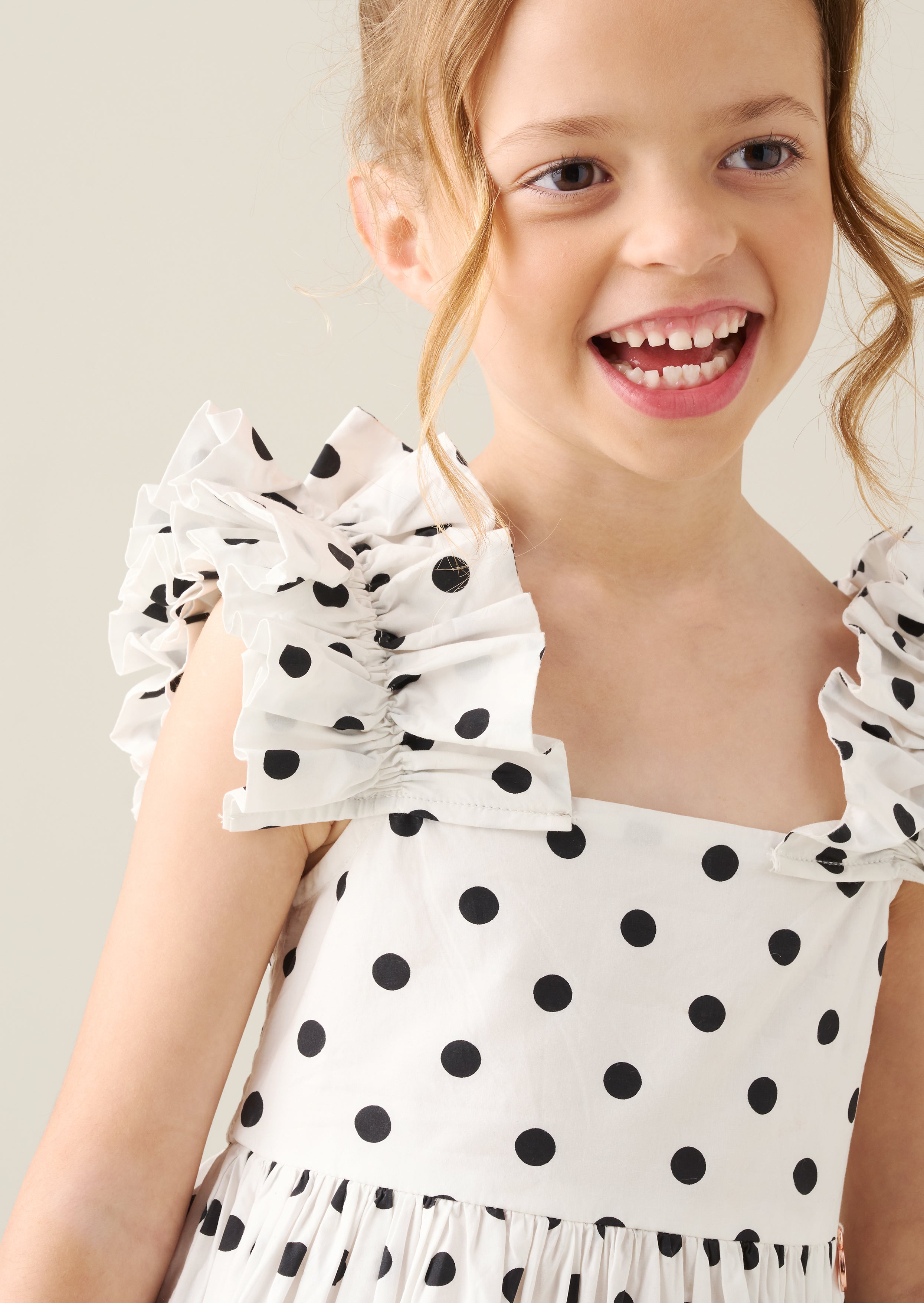 Robe à pois ambre