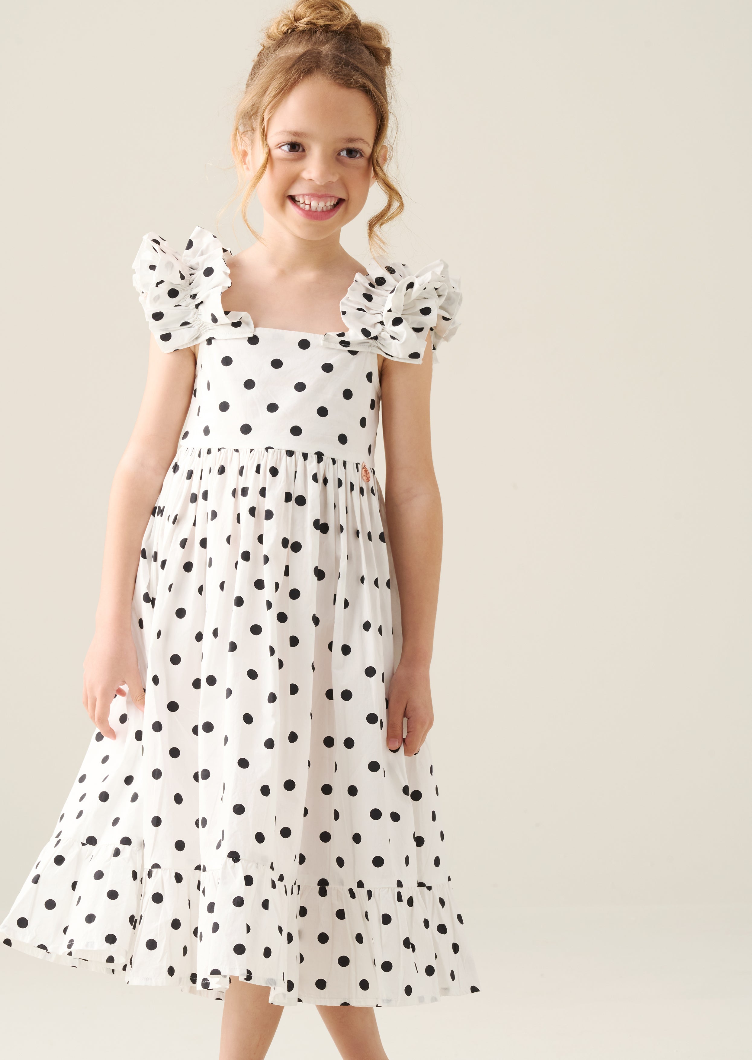 Robe à pois ambre
