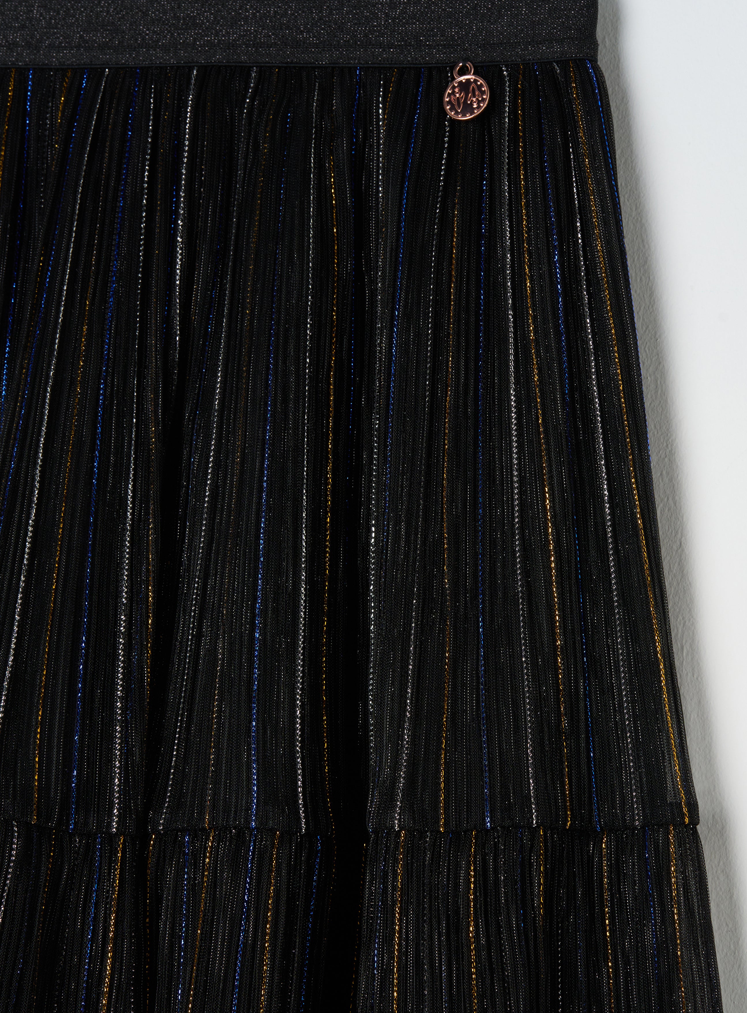 Lacy Black Midi Skirt