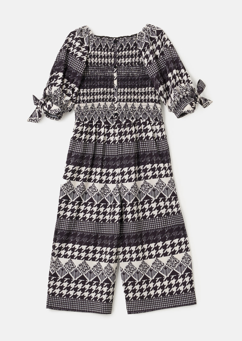 Gracie Dogtooth Check Jumpsuit