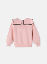 Ruthie Pink Collar Sweatshirt
