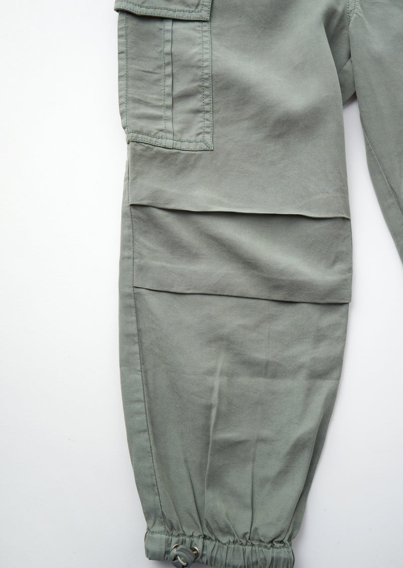 Carrie Green Parachute Cargo Trousers