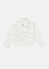 Jade White Diamonte Shirt