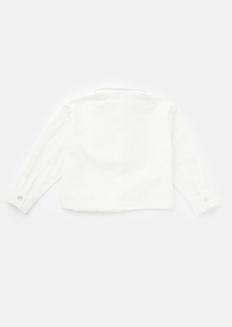 Jade White Diamonte Shirt