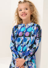 Willow Print Frill Blouse