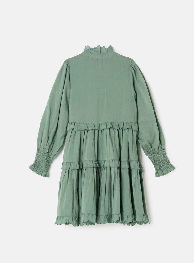 Cordelia Green Vintage Frill Dress