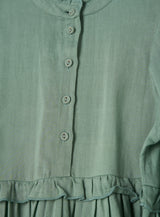 فستان كورديليا أخضر عتيق بكشكشة
