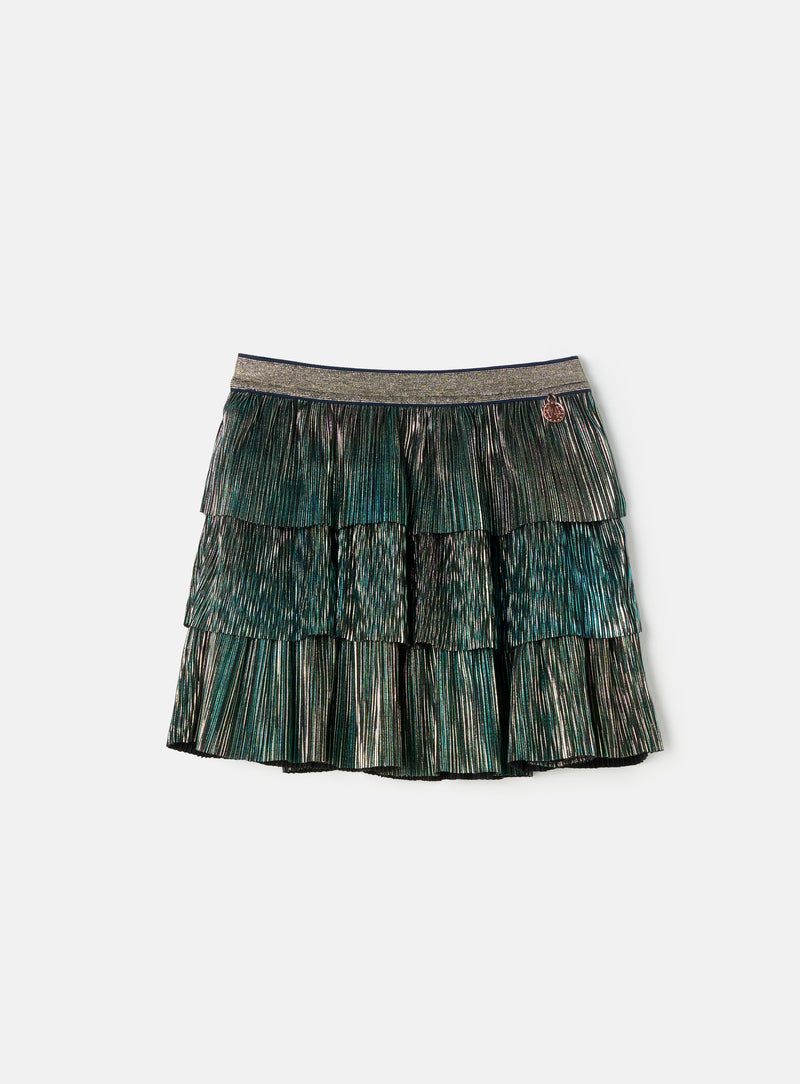 Brooklyn Green Plisse Rara Skirt