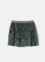 Brooklyn Green Plisse Rara Skirt