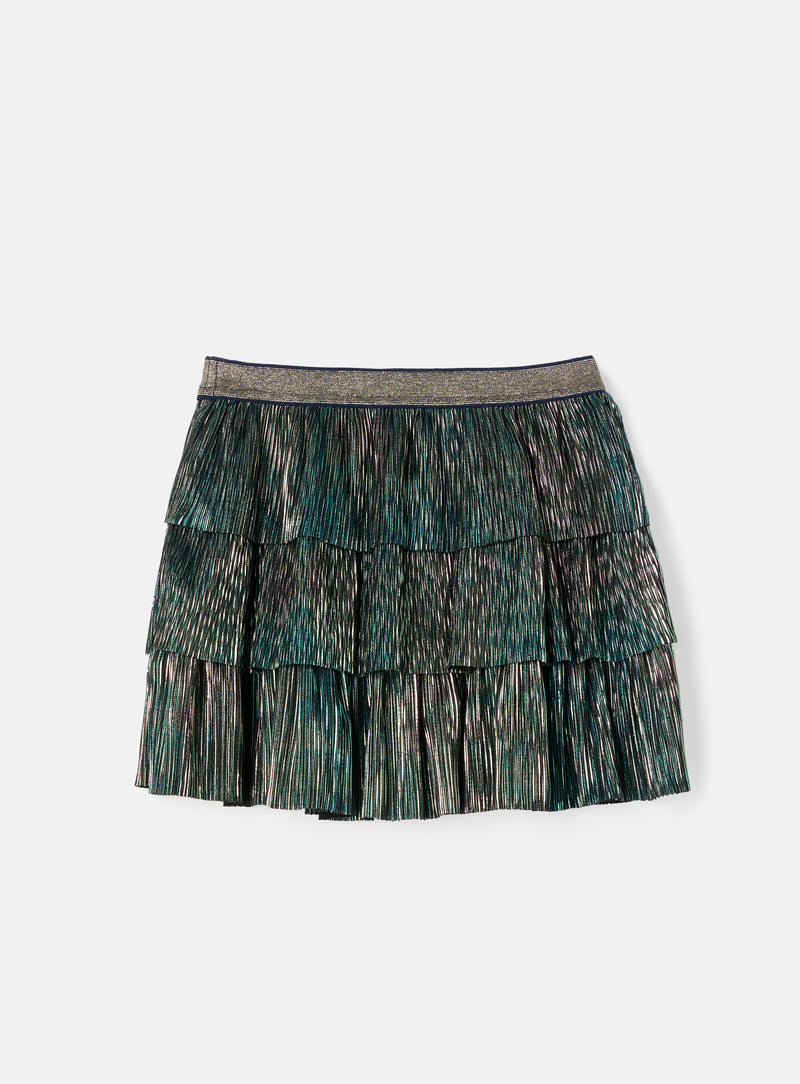 Brooklyn Green Plisse Rara Skirt