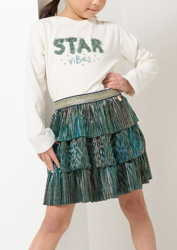 Brooklyn Green Plisse Rara Skirt