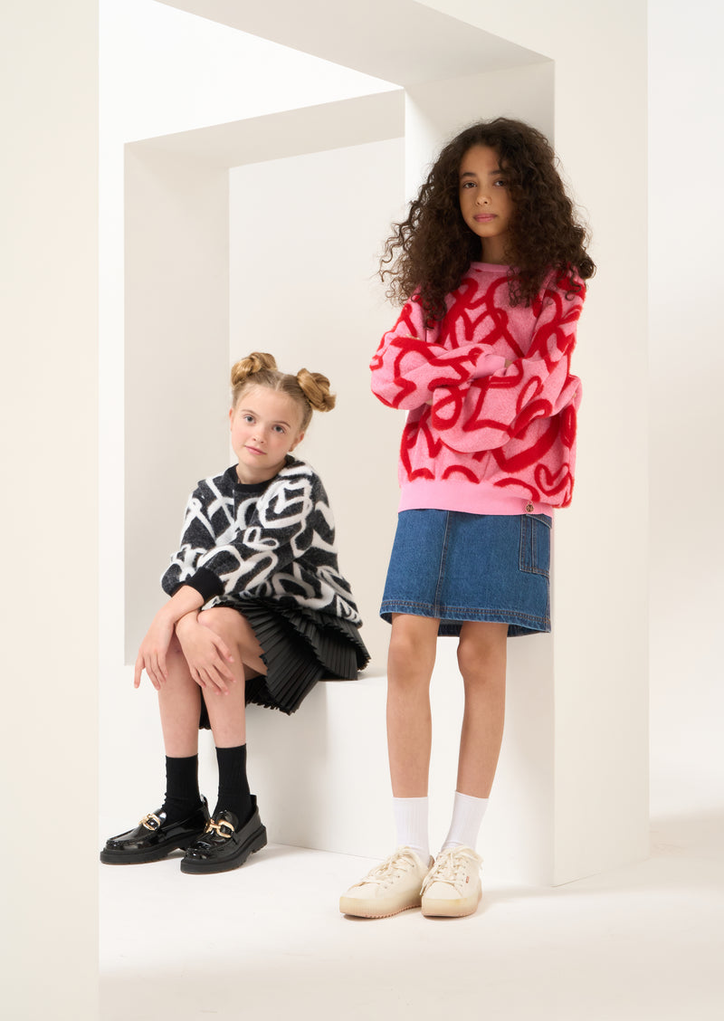 Hattie Pink Heart Jumper
