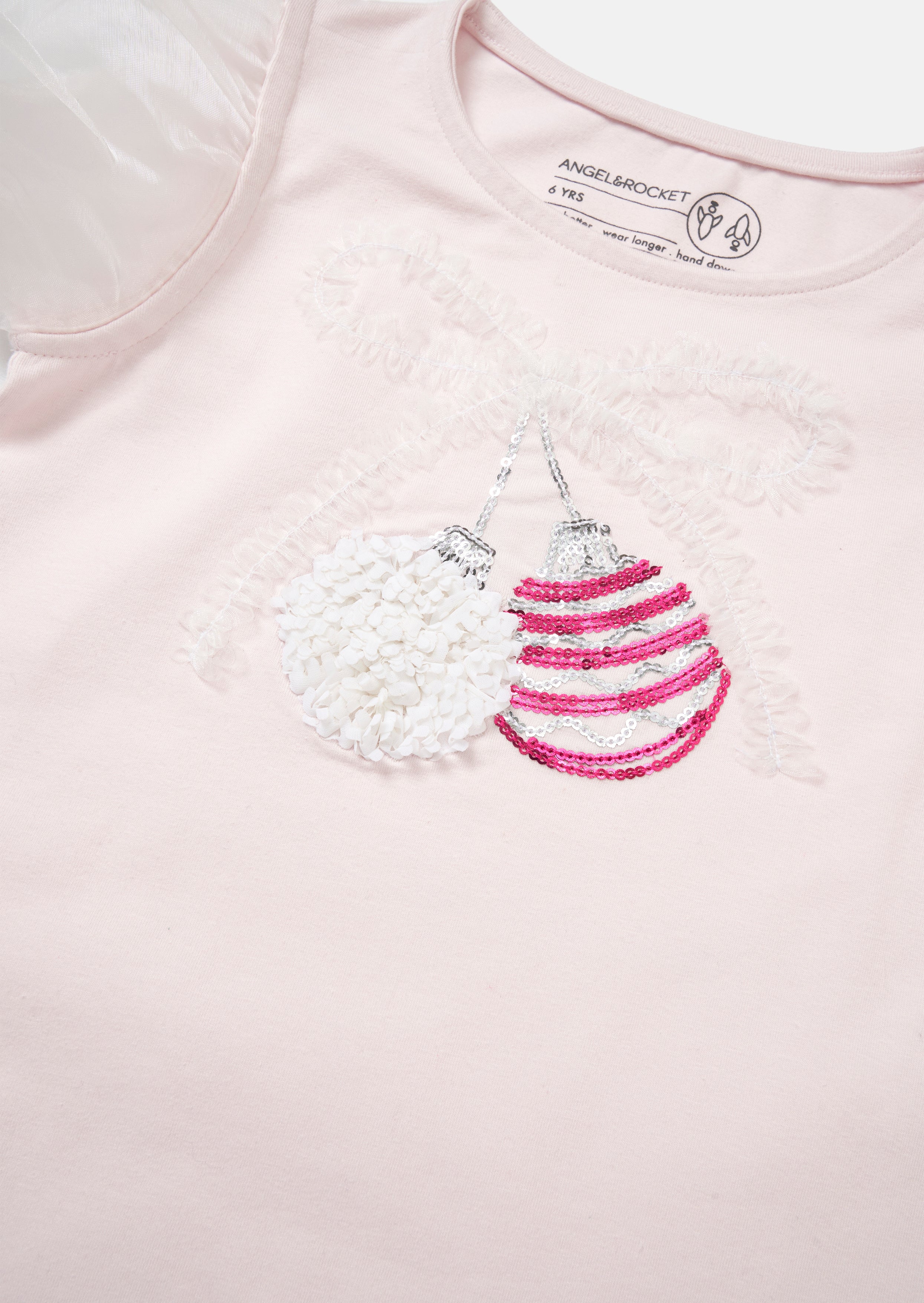 Elodie Embellished Puff Sleeve Tee
