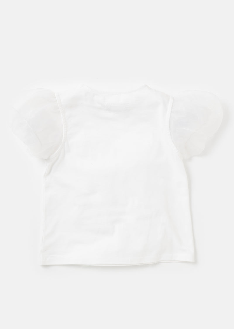 Elodie White Dragonfly Top