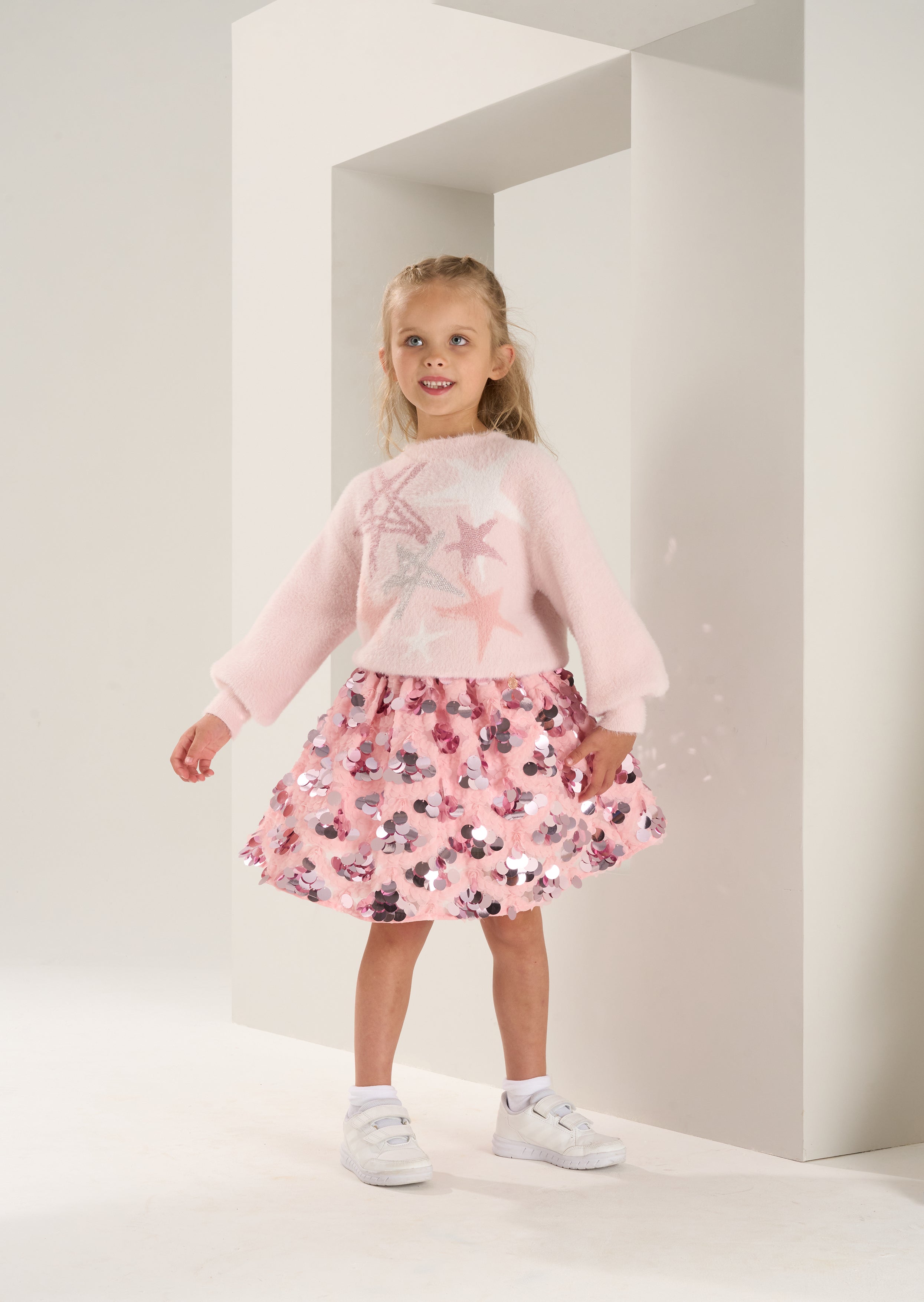 Yuboo Gonna Per Albero Di Natale Oro Rosa Con Paillettes - Diametro 122 Cm - Decorazione Glitterata Per Alberi Da 3 A 5 Piedi