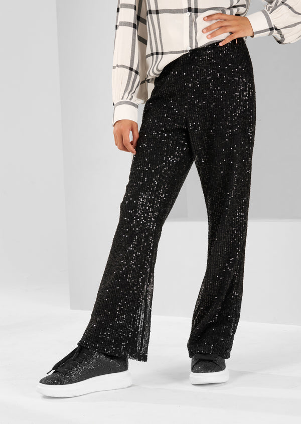 Sadie Black Sequin Trouser