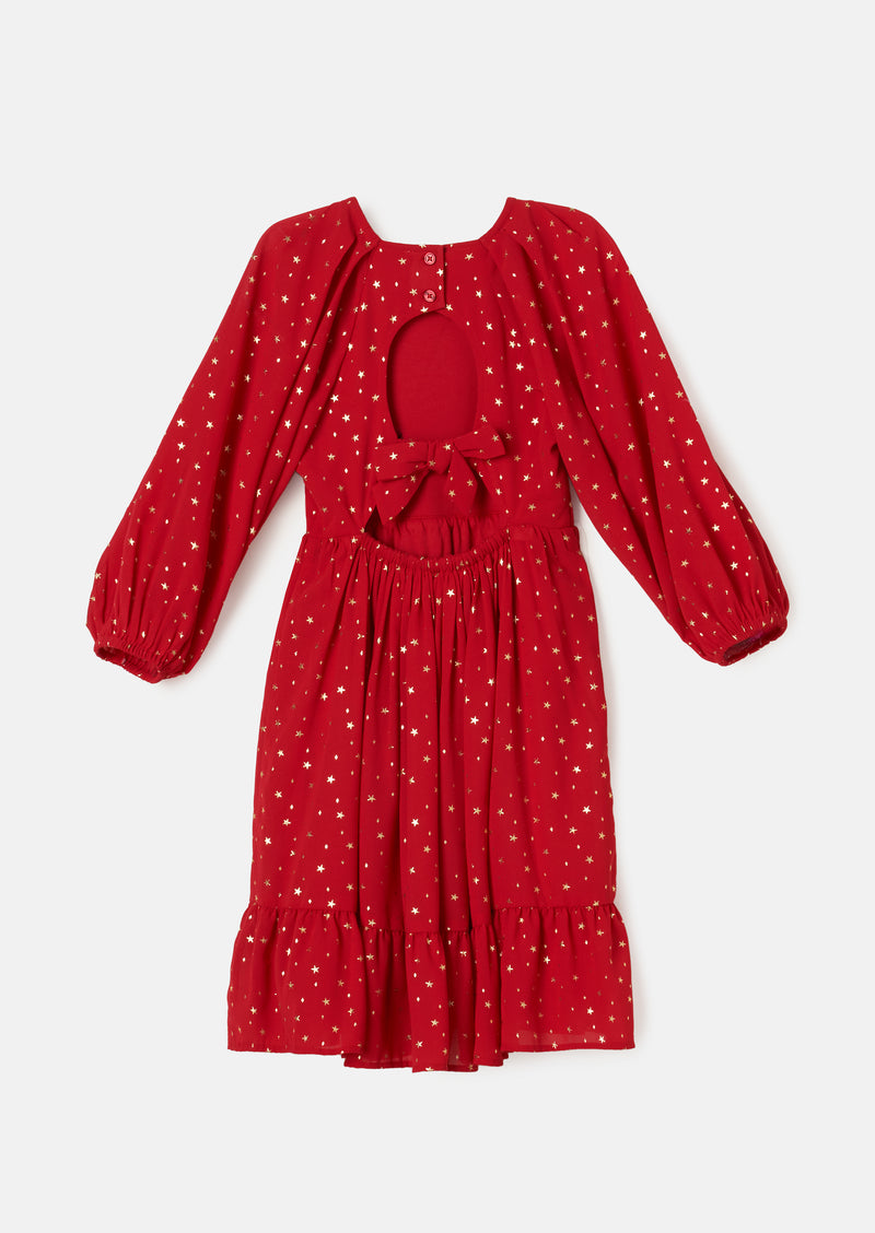 Ada Red Star Party Dress