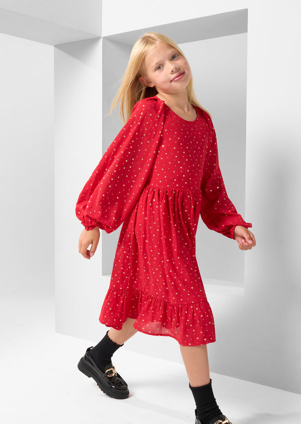 Ada Red Star Party Dress