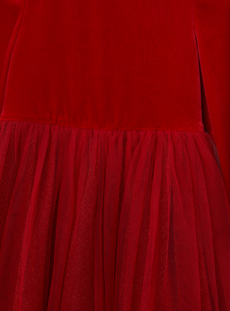 Elsie Velvet Tulle Dress