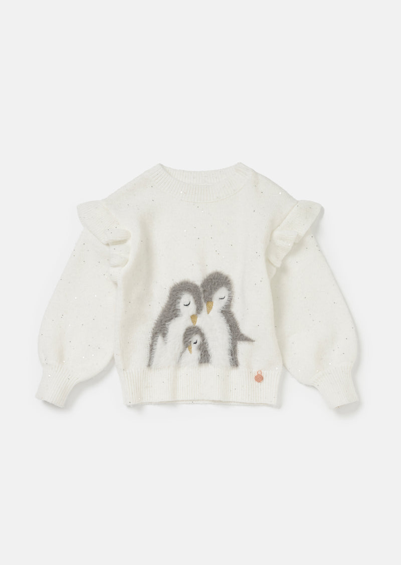 Clara Penguin Sequin Jumper