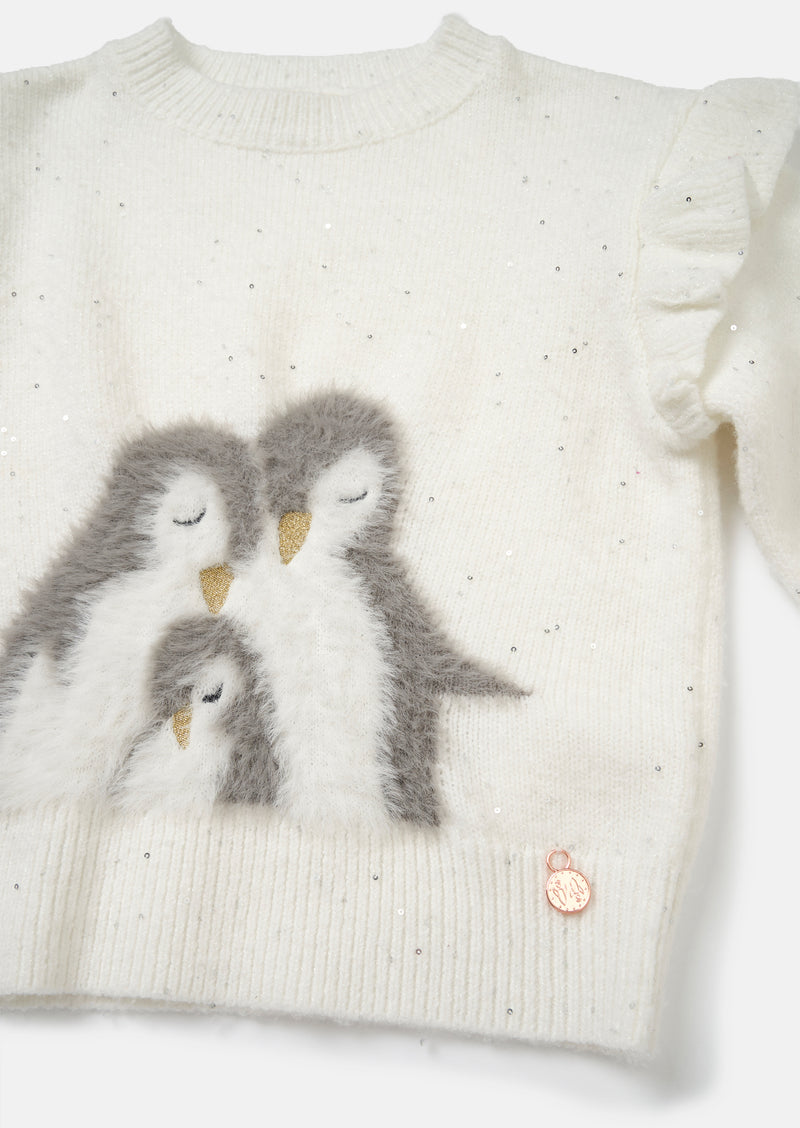 Clara Penguin Sequin Jumper