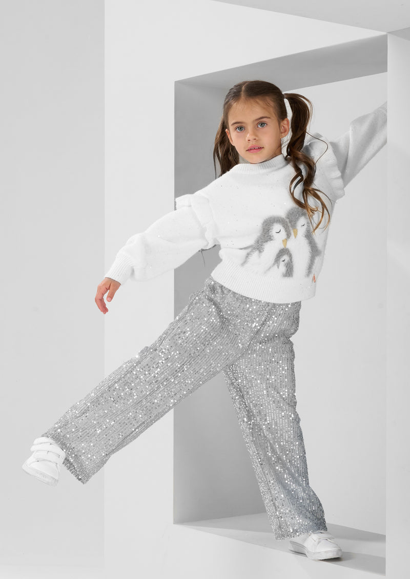 Clara Penguin Sequin Jumper