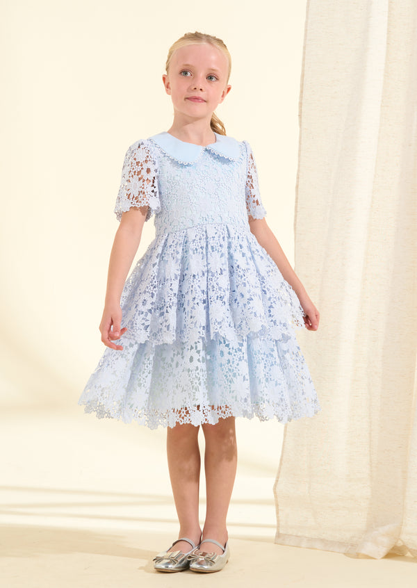 Mavea Cornflower Lace Dress