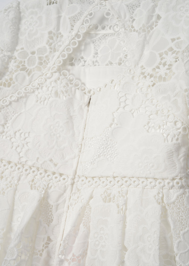 Mavea White Lace Dress