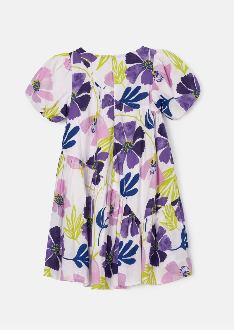 Jodie Orchid Aysemetric Print Dress