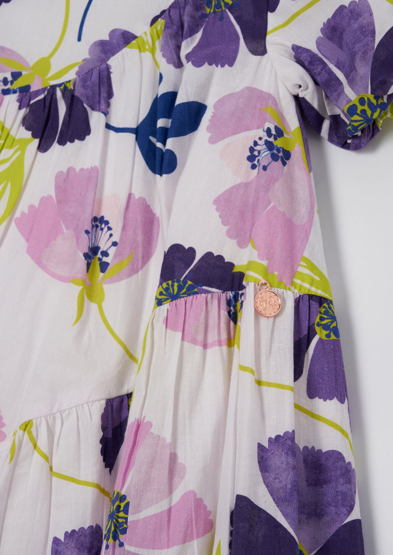 Jodie Orchid Aysemetric Print Dress