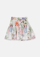 Perla Ivory Layered Print Skirt