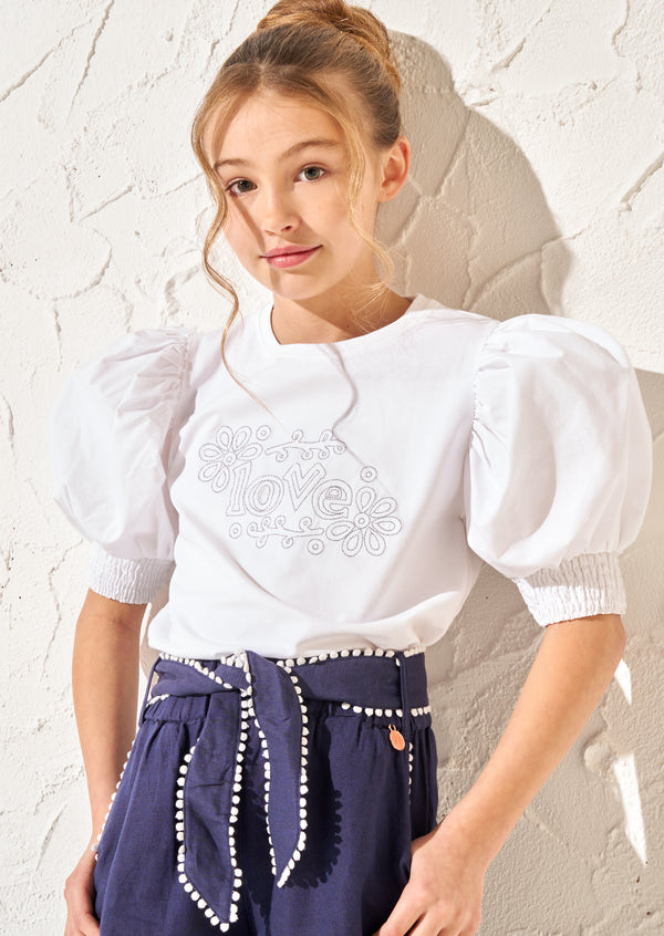 Alessia Embellished Love Tee
