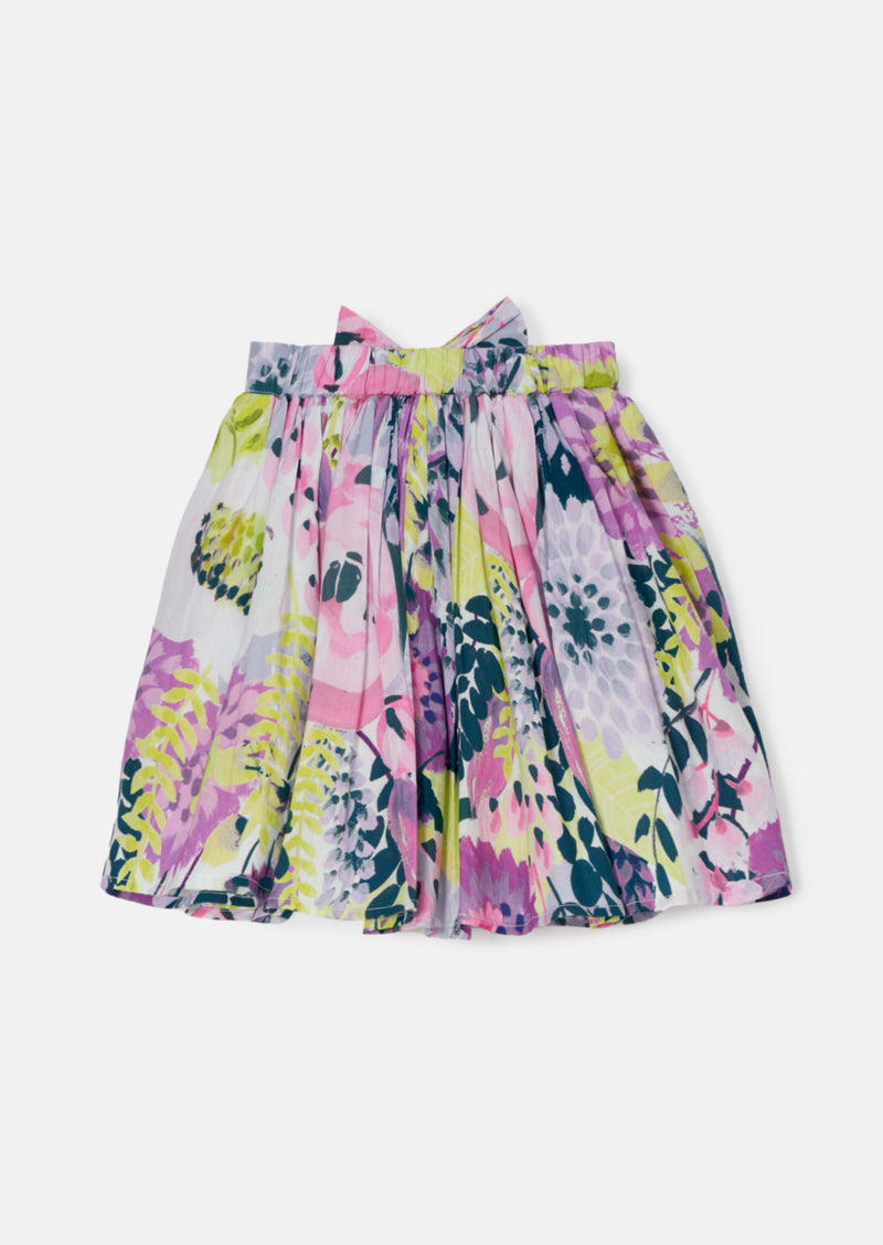 Darcy Lavender Print Tiered Skirt